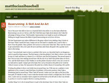 Tablet Screenshot of mattlucianibaseball.wordpress.com