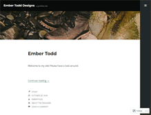 Tablet Screenshot of embertodddesigns.wordpress.com