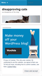 Mobile Screenshot of disapprovingcats.wordpress.com