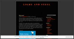 Desktop Screenshot of lightandsteel.wordpress.com