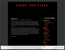 Tablet Screenshot of lightandsteel.wordpress.com