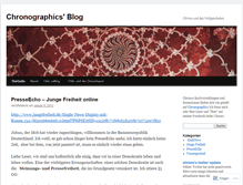 Tablet Screenshot of chronologisch.wordpress.com