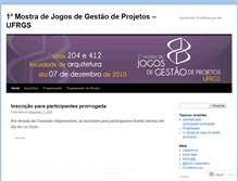 Tablet Screenshot of mostradejogos.wordpress.com