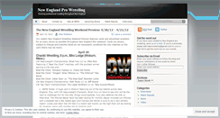 Desktop Screenshot of newenglandprowrestling.wordpress.com