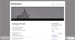 Desktop Screenshot of flatsurfaces.wordpress.com