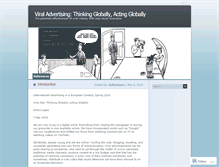 Tablet Screenshot of advertisingfinal.wordpress.com