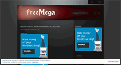 Desktop Screenshot of freemega.wordpress.com