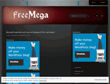 Tablet Screenshot of freemega.wordpress.com