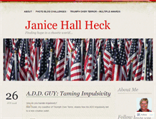 Tablet Screenshot of janiceheck.wordpress.com