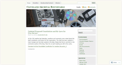 Desktop Screenshot of clevelandarchivists.wordpress.com