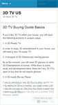 Mobile Screenshot of fbuy3dtvuse.wordpress.com