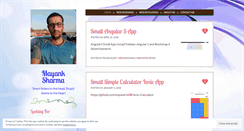 Desktop Screenshot of mayanksharma88.wordpress.com