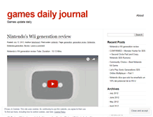 Tablet Screenshot of gamesdailynote.wordpress.com