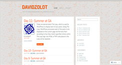 Desktop Screenshot of davidzolot.wordpress.com