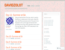 Tablet Screenshot of davidzolot.wordpress.com