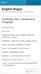 Mobile Screenshot of englishrogue.wordpress.com