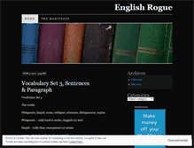 Tablet Screenshot of englishrogue.wordpress.com