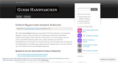 Desktop Screenshot of guesshandtaschen.wordpress.com