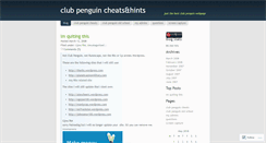 Desktop Screenshot of clubpenguincheatsabc.wordpress.com