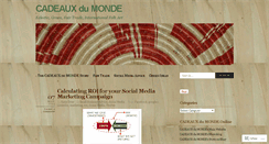 Desktop Screenshot of cadeauxdumonde1987.wordpress.com