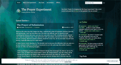 Desktop Screenshot of prayerexperiment.wordpress.com