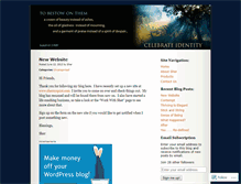 Tablet Screenshot of celebrateidentity.wordpress.com
