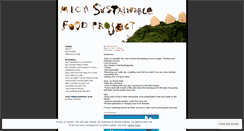 Desktop Screenshot of micasustainablefood.wordpress.com