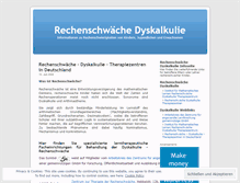 Tablet Screenshot of dyskalkulie.wordpress.com