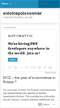 Mobile Screenshot of antoinepoissonnier.wordpress.com