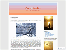 Tablet Screenshot of crashstories.wordpress.com