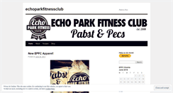 Desktop Screenshot of echoparkfitnessclub.wordpress.com