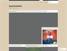 Tablet Screenshot of glasstitanium.wordpress.com