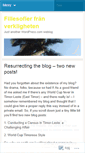 Mobile Screenshot of fillesofier.wordpress.com