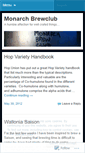 Mobile Screenshot of monarchbrewclub.wordpress.com