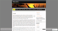 Desktop Screenshot of expeditionafrica2011.wordpress.com
