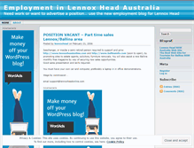 Tablet Screenshot of lennoxhead.wordpress.com