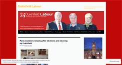 Desktop Screenshot of dukinfieldlabour.wordpress.com