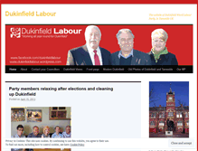 Tablet Screenshot of dukinfieldlabour.wordpress.com