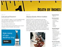 Tablet Screenshot of deathinches.wordpress.com