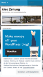 Mobile Screenshot of kleozeitung.wordpress.com