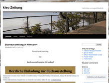 Tablet Screenshot of kleozeitung.wordpress.com