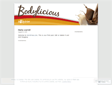 Tablet Screenshot of bodyliciousproteinshake.wordpress.com