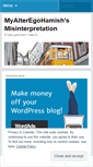 Mobile Screenshot of myalteregohamish.wordpress.com