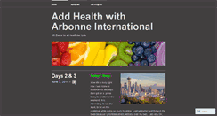 Desktop Screenshot of addhealth.wordpress.com