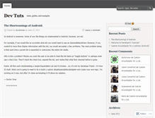 Tablet Screenshot of devtut.wordpress.com