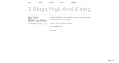 Desktop Screenshot of 3blogshighandrising.wordpress.com