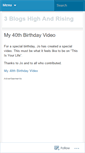 Mobile Screenshot of 3blogshighandrising.wordpress.com