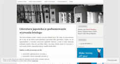 Desktop Screenshot of literaturajaponska.wordpress.com