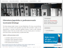 Tablet Screenshot of literaturajaponska.wordpress.com