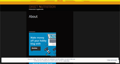 Desktop Screenshot of orbitnutrition.wordpress.com